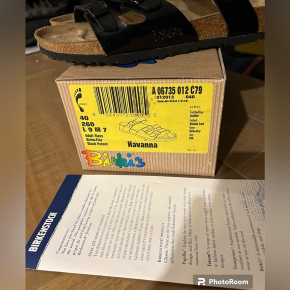 Birkenstock Birki’s black patent sandals size 9 - Picture 6 of 10